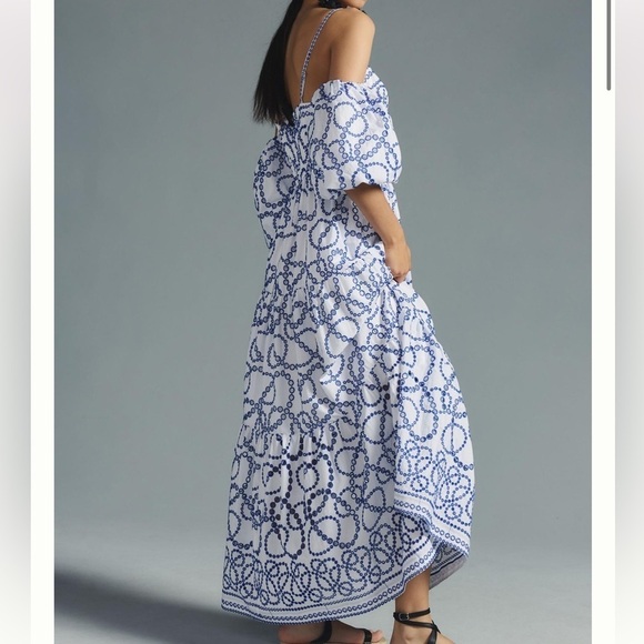 By Anthropologie Puff-Sleeve Eyelet Dress - Picture 6 of 13